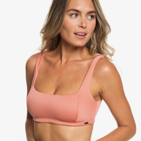 Roxy Other - Roxy Uluwatu Waves Athletic Bra Bikini Top